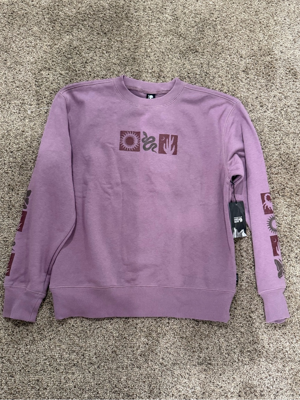 NWT Mountain Hardwear Desert Check Pullover Crew Sweatshirt